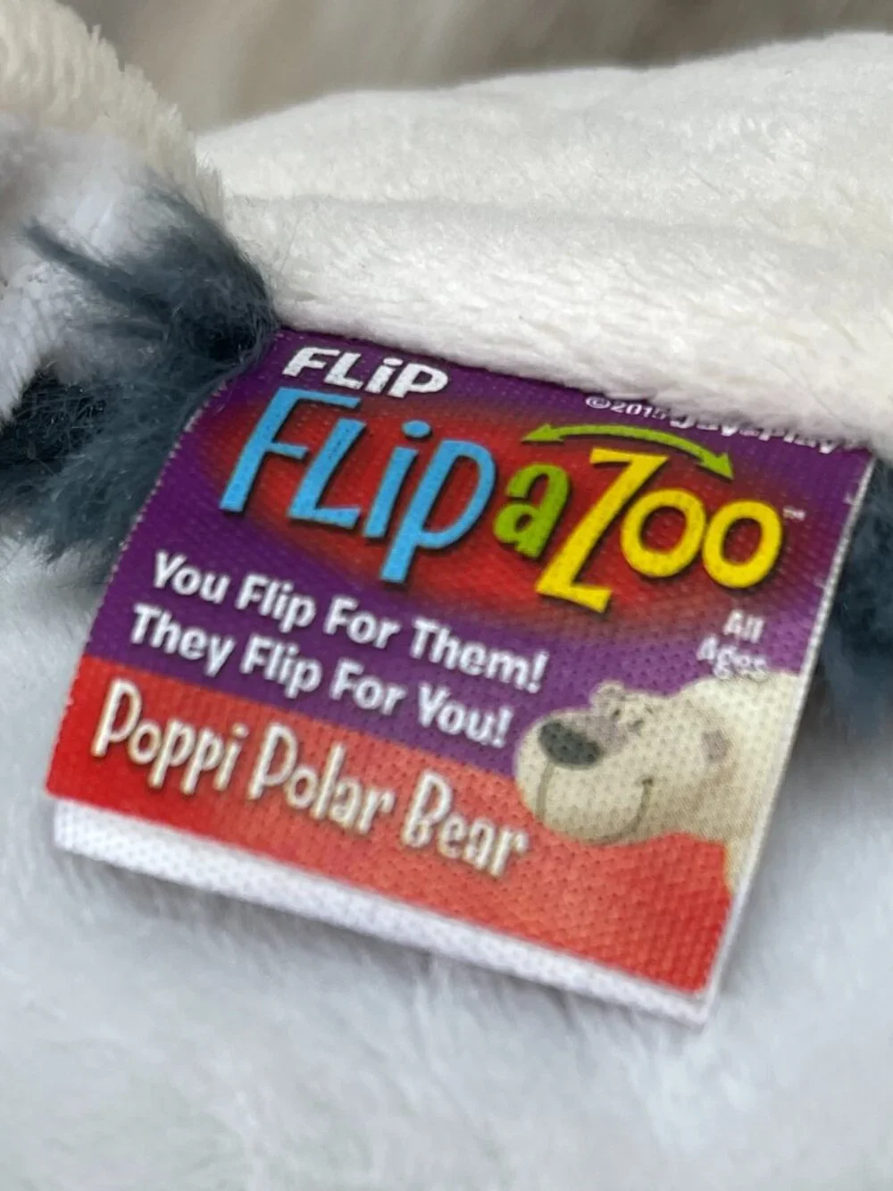FlipaZoo Flip a Zoo Plush Poppi Polar Bear & Husky Asher 2015 Stuffed Animal Toy
